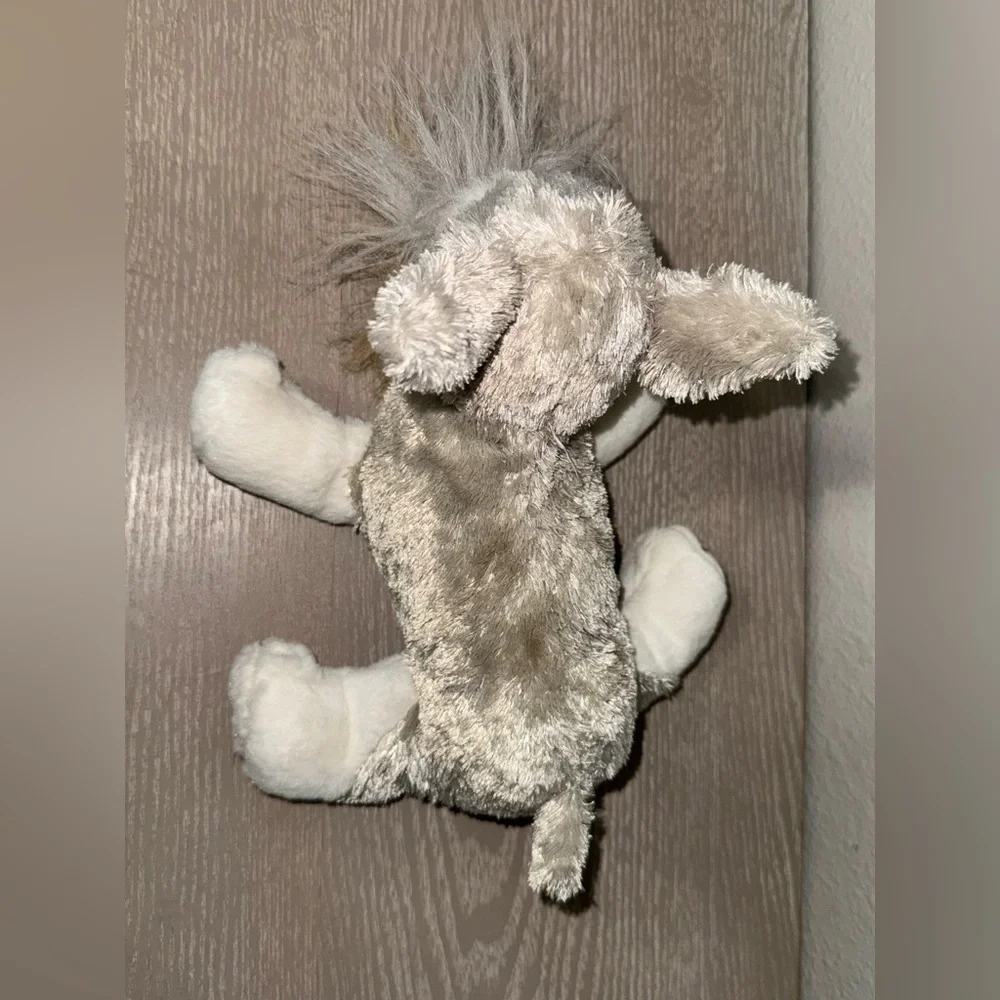 Plush Gray & White Schnauzer Dog GANZ Plush Stuffed Animal Webkinz - Picture 3 of 6